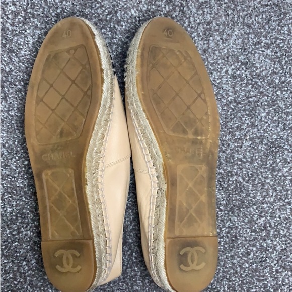 Chanel Beige and Black Espadrilles - Picture 3 of 3